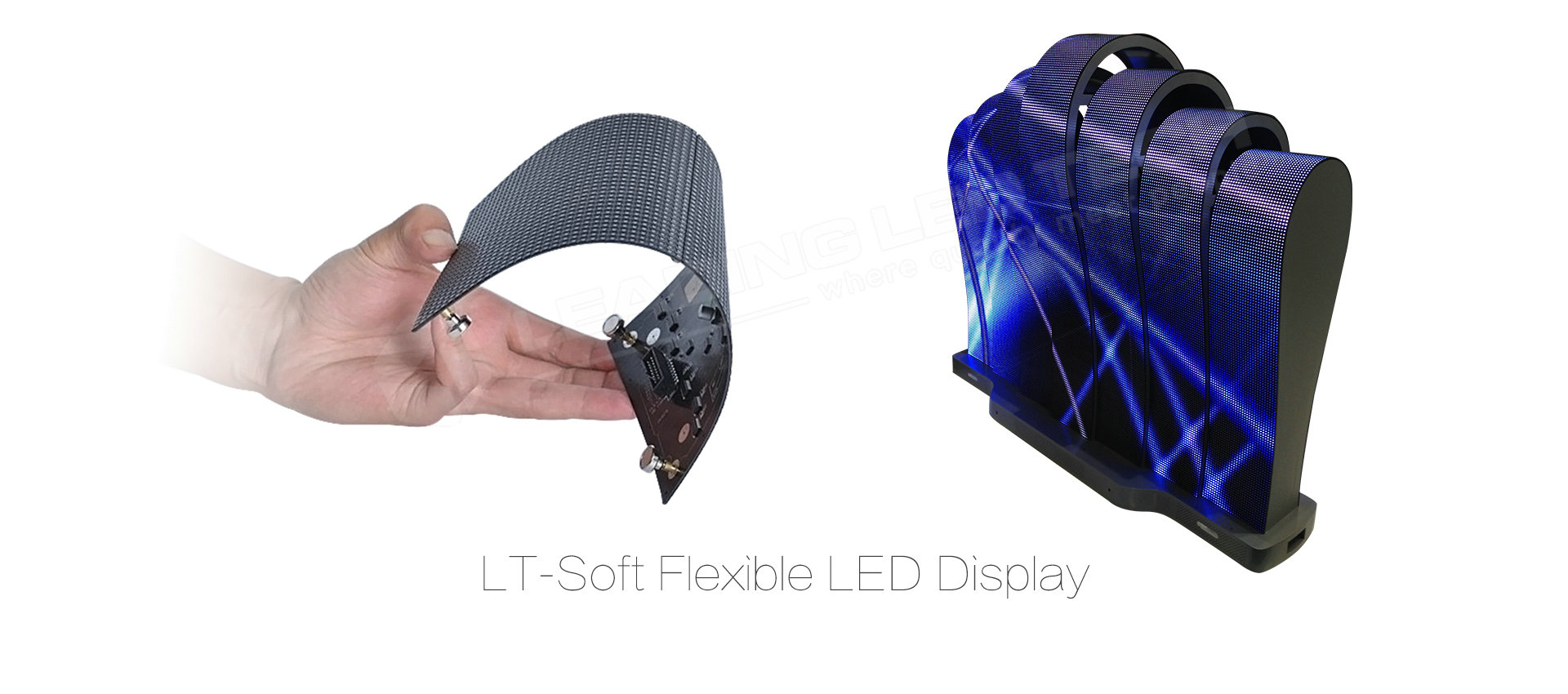 Soft LED display flexible LED display bendable LED display